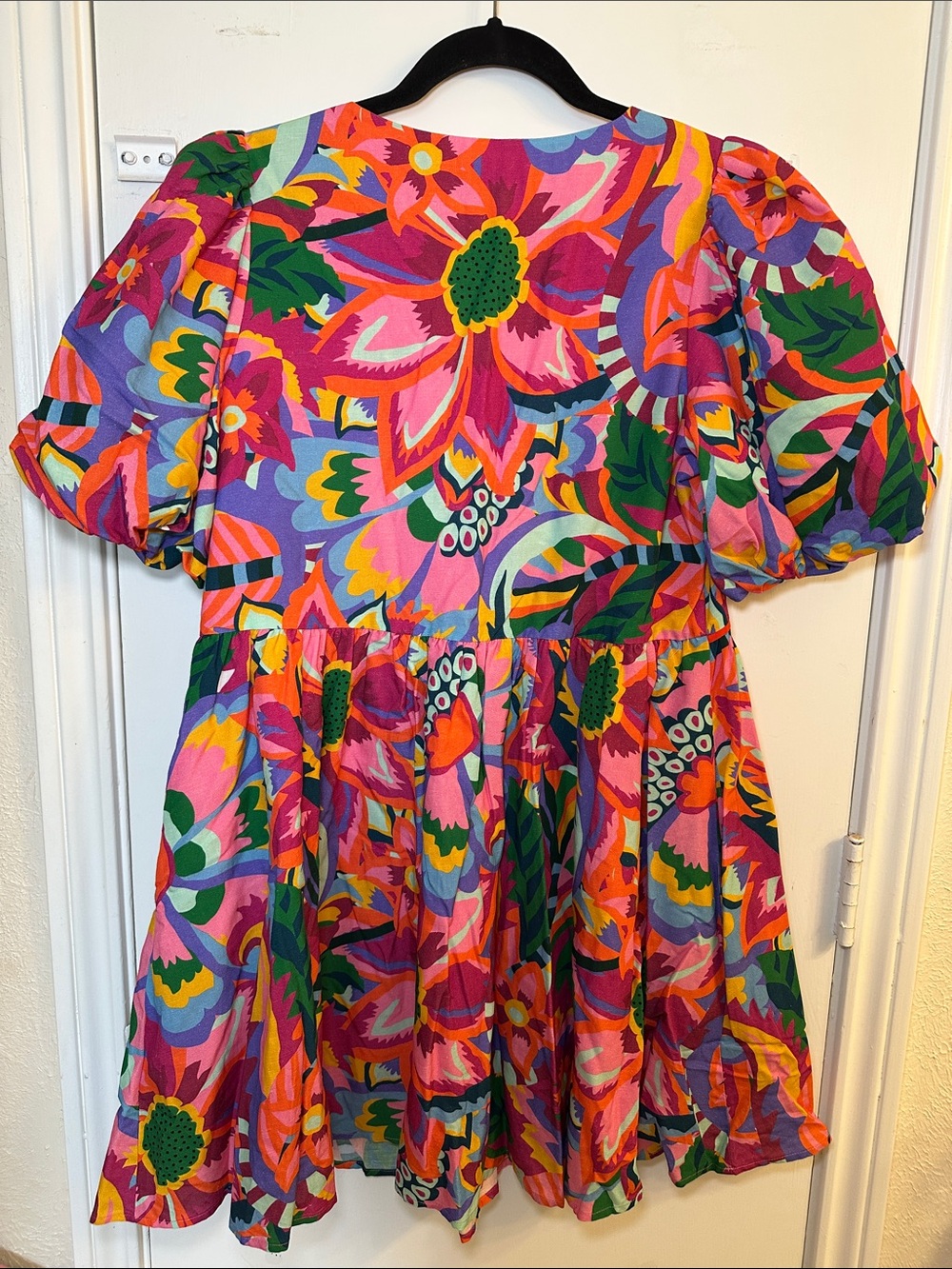 CROSBY by Mollie Burch Pink Floral V-Neck Dress - Picture 3 of 4